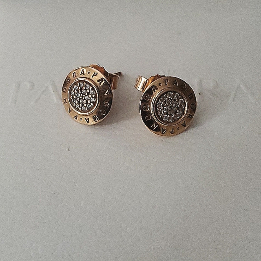 Authentic Pandora shine earrings